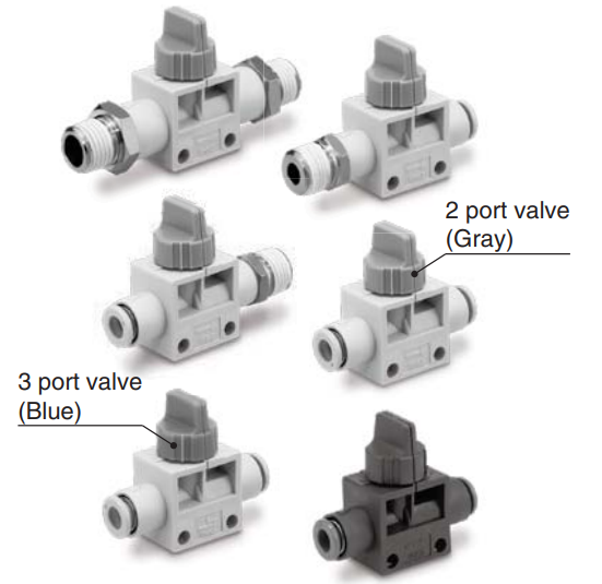 [SMC Pneumatics]Finger Valve VHK3-06F-06F