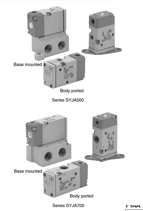 [SMC Pneumatics]Air Operated Valve SYJA724-01