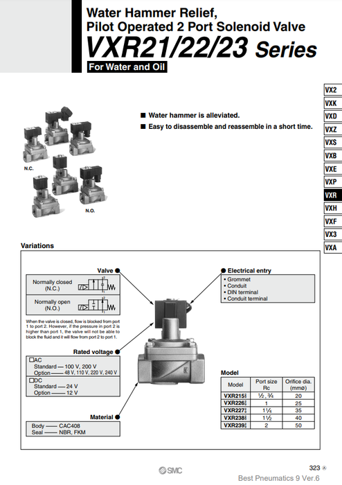 [SMC Pneumatics]Solenoid Valve VXR2380-14-4G