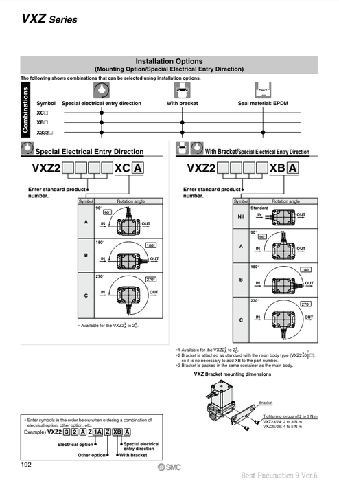 [SMC Pneumatics]Solenoid Valve VXZ260LA