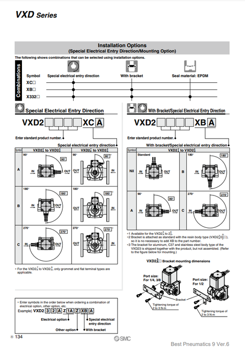 [SMC Pneumatics]Solenoid Valve VXD233BG