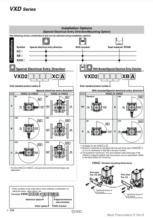 [SMC Pneumatics]Solenoid Valve VXD240HZ2AXB