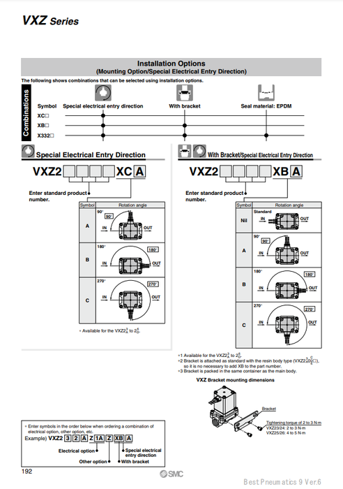 [SMC Pneumatics]Solenoid Valve VXZ2D6LZ2RXB