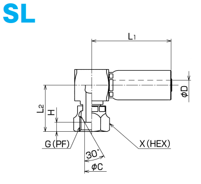 [NITTA] HOSE COUPLING SL-PF-N (For N3000)(For HT)