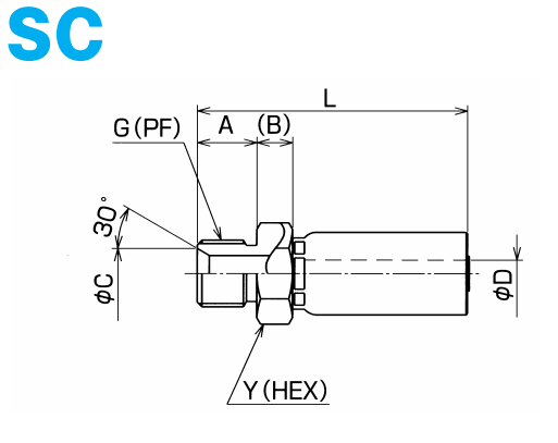 [NITTA] HOSE COUPLING SC-PF (For N3130, 3130, 3000)(For 3700)