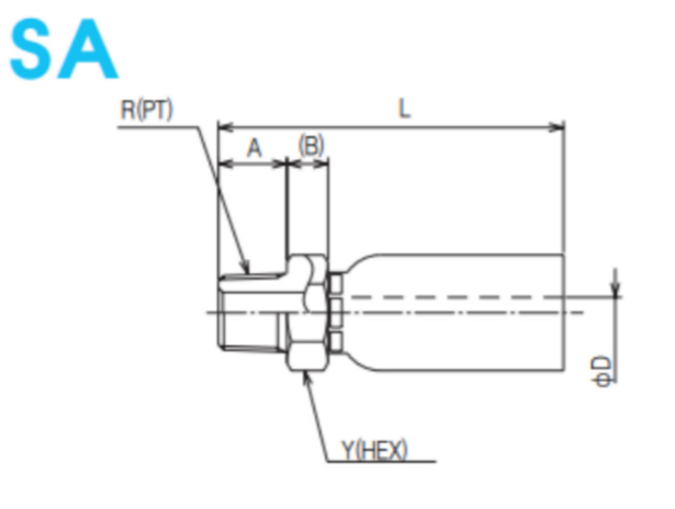 [NITTA] HOSE COUPLING SA-PT3/8-04-3V