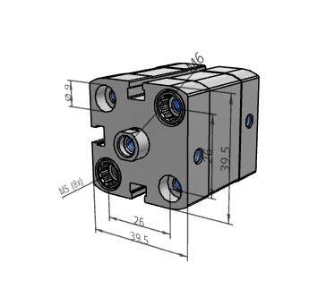 [FESTO] Compact cylinder ADN-25-5-I-P-A