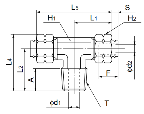 [NITTA] Quick Seal Fitting T4N8X5-ST